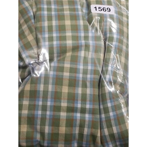 Mobile Bay Shirt Mens XXL Button Front Green Plaid Cotton Wrinkle Resistant - Picture 13 of 13